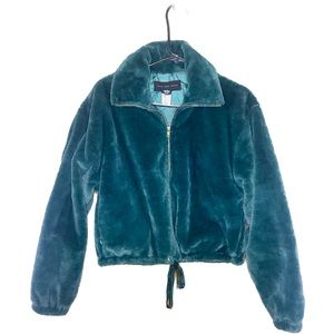 Victoria’s Secret Know One Cares Green teddy Jacket